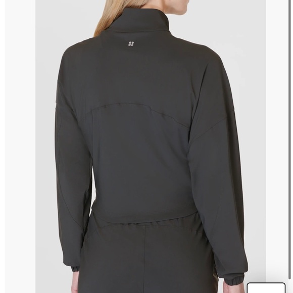 SWEATY BETTY EXPLORER 1/2 ZIP CROPPED MIDLAYER PULLOVER JACKET SWEATSHIRT NWT XL - Picture 3 of 13